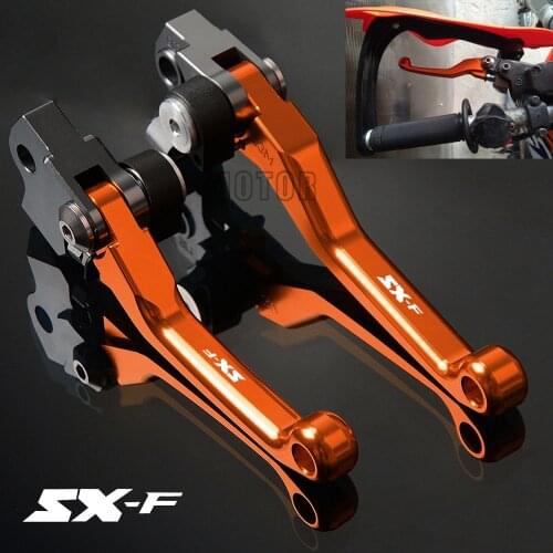 For 250SX-F/350SX-F/450SX-F/505SX-F CNC Aluminum Motorcycle Dirt Pit Bike Pivot Brake Clutch Levers 250/350/450/505 SX-F SXF