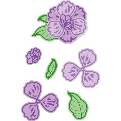 Handful of Petals Hot Foil Plate Metal Cutting Dies Silver DIY Embossing Die Cut Scrapbooking Stencils Hot Stamping Foil 2020