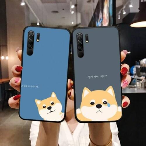 Cute Shiba Inu Corgi Phone Case For xiaomi Redmi 5 5A plus 7A 8 note 2 3 4 5 5A 6 7 GO K20 A2