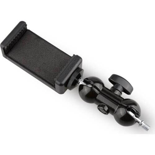 Magic arm with phone clamp fr Mobile phone bracket 360-degree rotating ball head mobile phone seat installation of smart phone