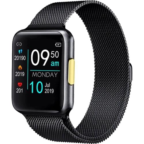 Nennbo ECG PPG Smart Watch E06 IP68 Waterproof Women Watches Heart Rate Monitor Men Smartwatch 38mm for IOS Android Phone