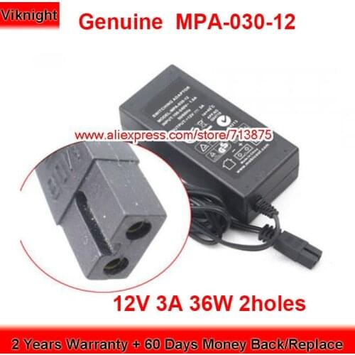 Genuine for Mobitronic MPA-030-12 36W Charger 12V 3A AC Adapter with 2 holes Plug Power Supply