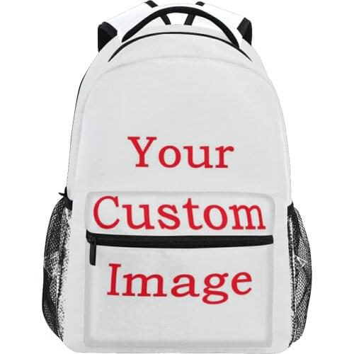 Personalized Custom Pattern Children Backpack School Bag Casual Large Capacity Waterproof Teenagers Laptop Bag Schoolbag New