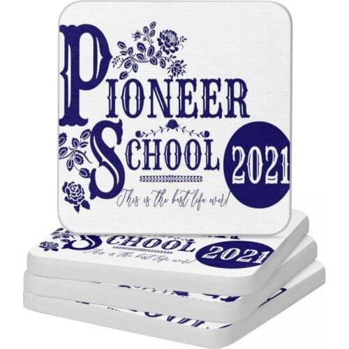 Pioneer School 2021 Fully Accomplish Your Ministry Diatom Square Round Coaster Non Slip Cup Bonsai Mat Soap Pad 10x10cm