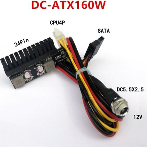 New PSU Board For Mini ATX Computer Plug In Power Module Conversion Board Soft Routing 12V High Power For DC-ATX160W