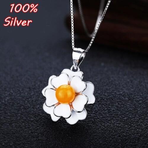 100% Sterling-Silver Color Pendant Blank DIY Mosaic Of Wax Turquoise And Turquoise Amber Beads Pendant To 7MM-10MM