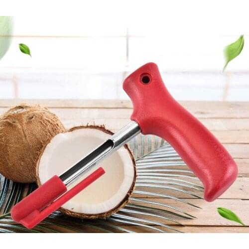 Useful Stainless Steel Coconut Opener Coconut Opening Driller Cut Knife Hole Kitchen Accessories W9256