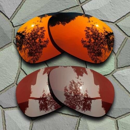 Red Orange&Bronze Brown Sunglasses Polarized Replacement Lenses for Oakley Crosshair 2012