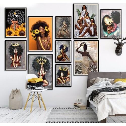 Graffiti Sex Ladies Art Canvas Posters and Prints Graffiti Street Art Large Size Girls Crown Wall Pictures for Home Room Decor