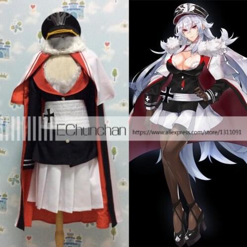 New arrival Graf Zeppelin from Azur Lane Cosplay costume includes hat Custom Made any size