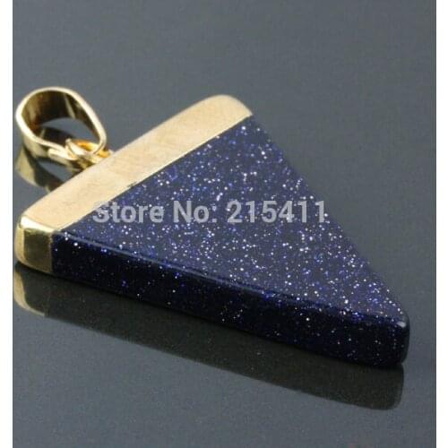 SUNYIK Triangle Stone Healing Chakra Pendants Fit Necklace For Women Jewelry Girl Gift (Free Chain)