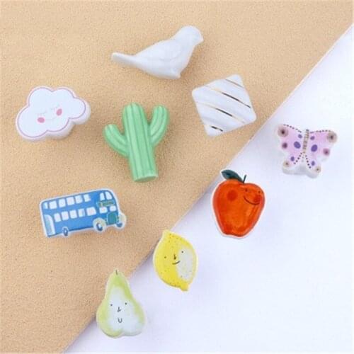 1pc Cartoon Ceramic Drawer Knobs 3D Peace Dove Cabinet Cupboard Handles Children Room Fashion Furniture Handles Hardware