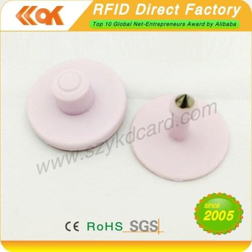 1000pcs/lot EM4305 125KHZ Animal Ear RFID Ear Tag for livestock managerment