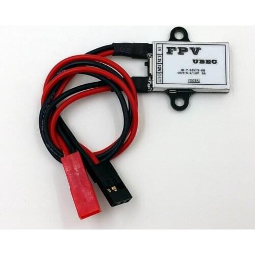 2-6S 7-26V Input 5.2V/ 12V 3A Output FPV UBEC BEC Transmitter Power Module for FPV RC Drones