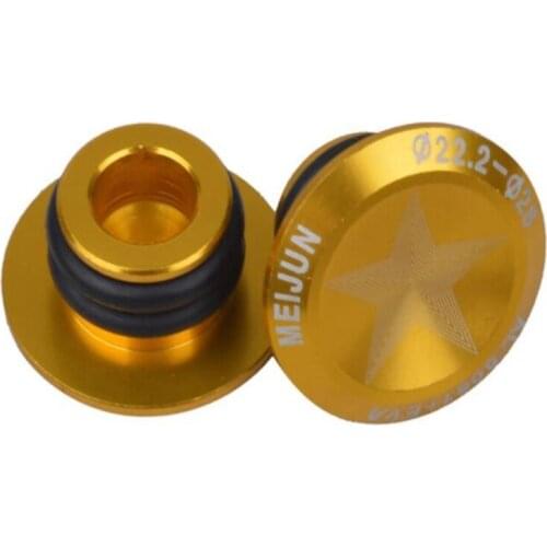 2Pcs Bike Lightweight Bar End Plugs Aluminum Road Bicycle Grip Anti-slip Firm Handlebar Caps Accessory Bike Bar End Plugs