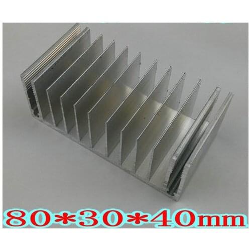 5PCS 80*40*30mm heatsink module power amplifier transistor fin MOS tube radiator length can be set