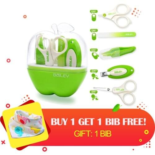 5 PCS/Set Baby Nail Scissors Set Nail Clippers Trimmer Newborn Baby Nail Clipper Safe Scissors Nail Care Suit Baby Care Product