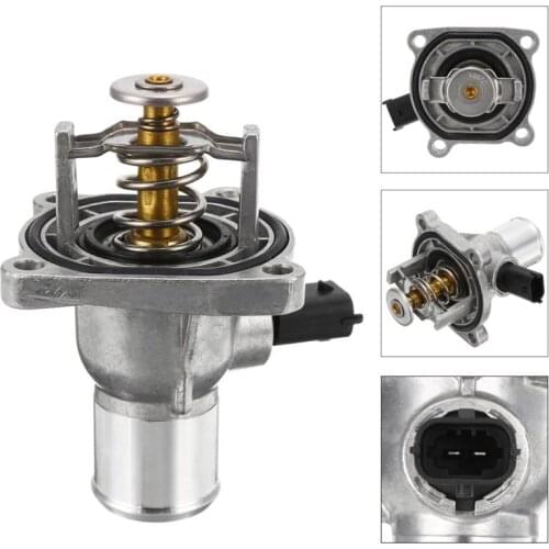 Aluminium Engine Coolant Thermostat Cover Housing Assembly For Chevrolet Aveo Orlando Cruze Fiat Opel Astra Zafira 96984104