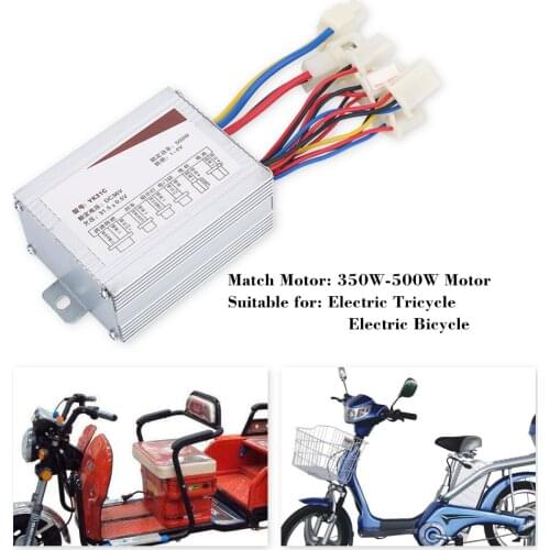 Free Shipping E-bike Accessory 36V 500W DC Electric Bike Motor Brushed Controller Box for Electric Bicycle Scooter Drop Shipping