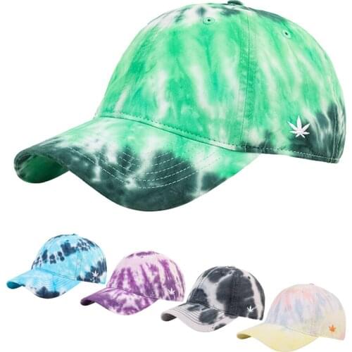 New Fashion Tie dye Baseball Cap Summer Unisex Cotton Solid Snapback Hip Hop Hat Adjustable Trucker Outdoor Sport Caps Casual