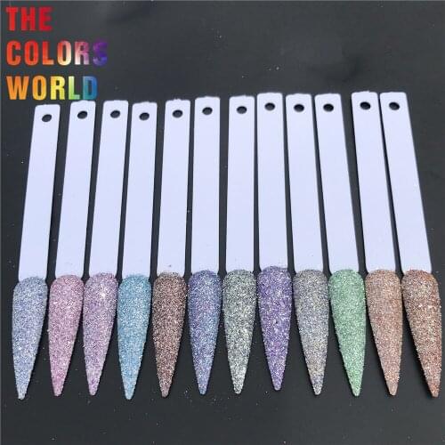 TCT-525 Chunky Nails Glitter Nail Art Decoration Brillo grueso маникюр 네일 Nägel Accessories Spades forma de brillo glitter form
