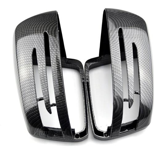 Side Mirror Cap Covers For Mercedes Benz W176 W246 W212 W204 C117 X156 X204 W221 C218 A B C E S CLA GLA GLK Class Black Replace