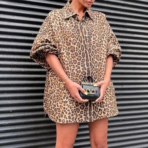 EOENKKY Leopard Blouses