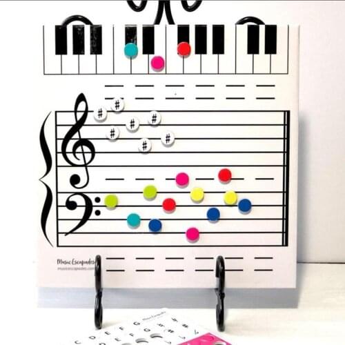 Magnetic Dry-Erase Board Note Reading Borad for Music Lessons Piano Teacher Music Classroom Music Teacher Teaching Music Gift