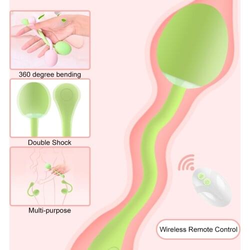 360 Degree Flexible Jumping Egg Double Head Vibrator Clitoral Stimulation Female Masturbator G-spot Massager Vibrating Dildo