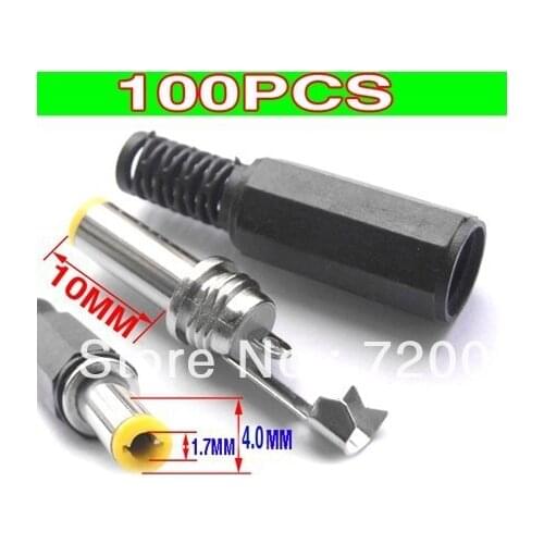 Wholesales DIY 4mm X 1.7mm DC Power Plug Connector Cables