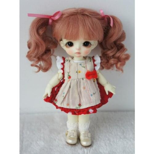 BJD wigs JD428 Double wave curly pony with full bangs mohair wig 1/8 1/6 1/4 1/3 BJD doll accessories