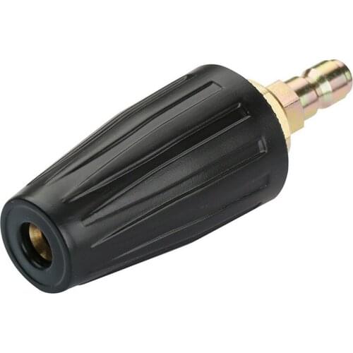 3000 PSI High Pressure Water Cleaning Gun Nozzle Brass Ceramic Core Rotating Turbo Sparyer Nozzle 1/4 Quick Plug for Car Washer