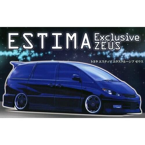 Fujimi Plastic Assembly Car Model 1/24 Scale Toyota Estima Exclusive ZEUS Adult Collection DIY Assembly Kit 03961
