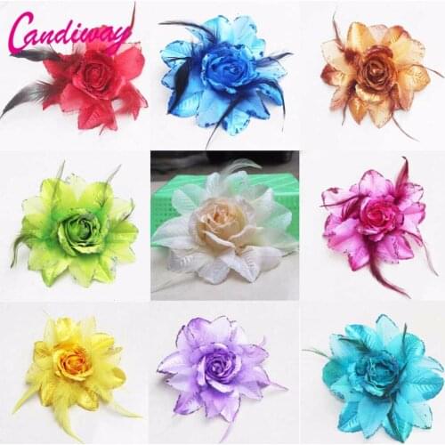 Hot Fashion Chiffon Flowers Headwear Hair Jewellery Girls Wedding Headbands Hair Accessories Hair Bands For Women Flower Crown