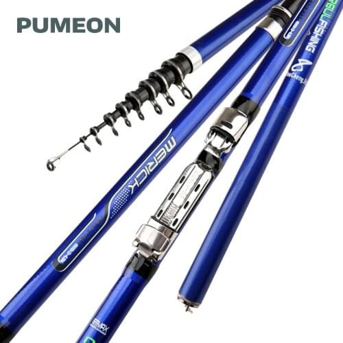 PUMEON 3.6/4.5/5.4/6.3 M Casting Spinning Fishing Rod Hand And Sea Pole All Available Carbon Fiber Sea Pole Fishing Accessories