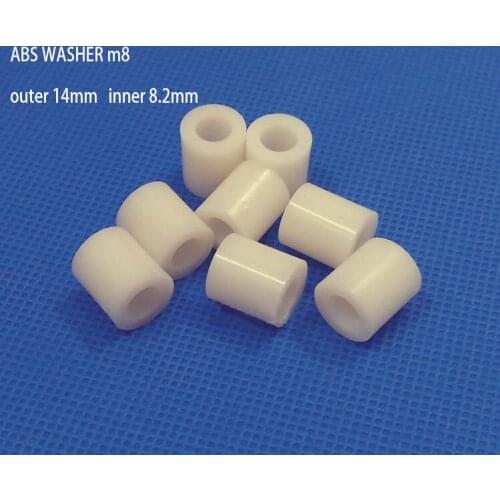 M8 ABS washer 14*8 height 5-25 mm ABS Spacer PCB board suport spacer hollow column electronic Support isolation,plastic standoff