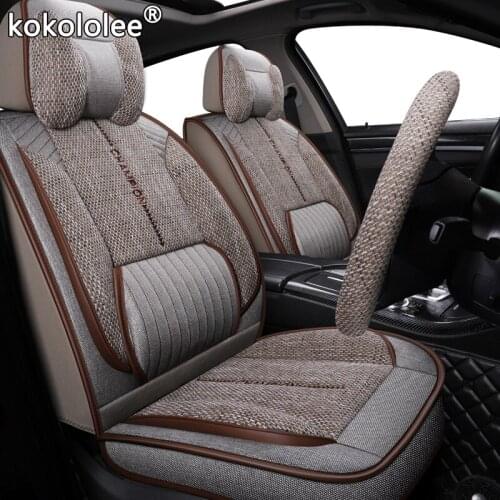 Kokololee fabric car seat cover For kia soul morning picanto daewoo lanos nexia toyota aqua aygo zotye t600 car seats protector