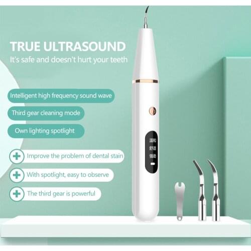 Ultrasonic Dental Scaler Dental Cleaning Dental Calculus Remover Whitening Tooth Oral Cleaner Machine Remover Stains Tartar
