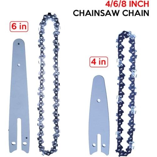 4/6/8 inch Chain Universal Chain Mini Steel Chainsaw Chain Replacement Made of Fine Quality Steel with Superior Technology
