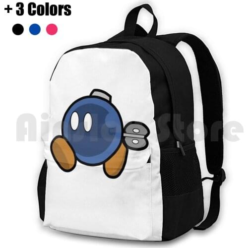 Bobby The Bobomb Outdoor Hiking Backpack Waterproof Camping Travel Game Games Gamer Paper Origami King Origami Paper Bobomb