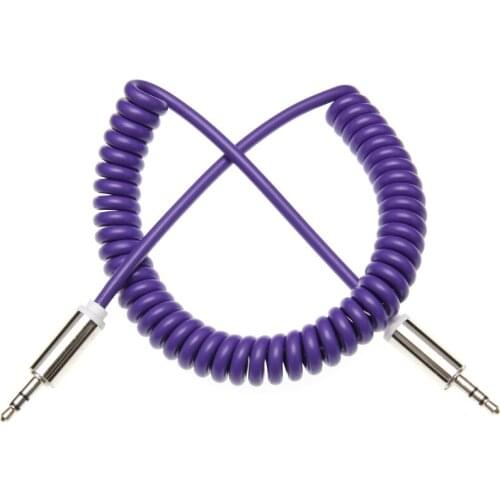 Retractable Vehienlar 3.5mm Aux Cables Mobile Phone Audio Cable Male To Male Spring Cable for Sumsung for Iphone X 8 300pcs/lot