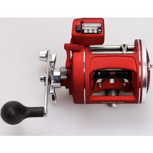 High qulity Drum fishing reel With Electric Counting left / right hand 12BB baitcasting reels Boat Wheel Round Baitcast vessels