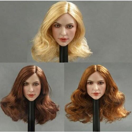 1/6 Scale GC013 European Beauty Curls Hair Sexy Girl Lady Woman Female Head Sculpt For 12" Action Figure Collection Doll Toys