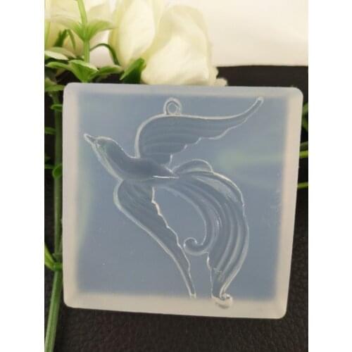 1pcs Liquid silicone mold DIY resin jewelry pendant necklace pendant lanugo mold resin molds for jewelry free shipping