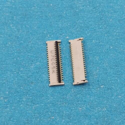 10Pcs 35pin 35 Pin LCD Display FPC Connector Screen Clip Contact On Motherboard For Samsung Galaxy Tab A 10.1 SM-T580 T585 T587