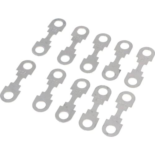 10 Pieces Car Flat Metal Fuse Strip for VW Audi SEAT Skoda Ford 12V 60A