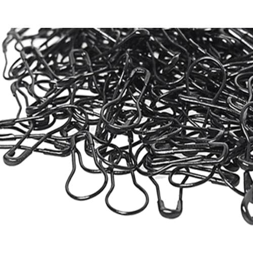 1000 Pcs Bulb Pin, Metal Black Safety Gourd Pins, Calabash Bead Needles