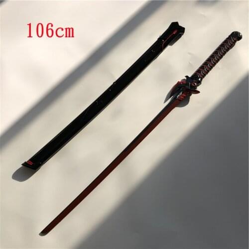 106cm Cosplay Overwatch Game Genji Evil Spirit Sheath Knife Dragon Blade Shimada Genji Katana Role Play PU Weapon Prop Sword