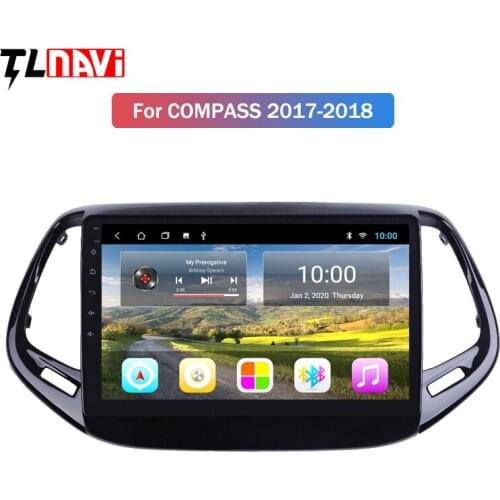 2G RAM 10.1 inch Android 10 for Jeep Compass 2017 2018 Car GPS Navigation Radio Audio Video Multimedia System