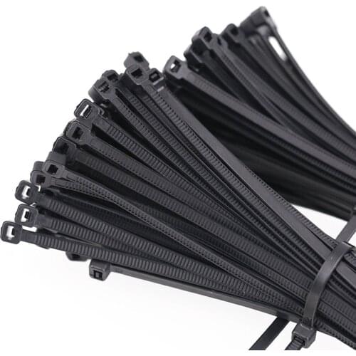 30Pcs 5 x 200/250/300/400/500mm Black White Self Locking Cable Tie High Quality Nylon Fasten Zip Wire Wrap Strap